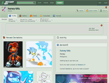 Tablet Screenshot of honey-bits.deviantart.com