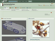 Tablet Screenshot of mechanicalhorizon.deviantart.com