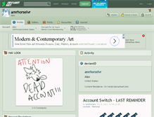 Tablet Screenshot of amrhorselvr.deviantart.com