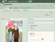 Tablet Screenshot of cookiimonster.deviantart.com