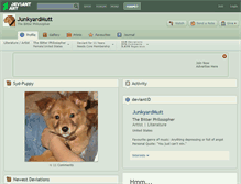 Tablet Screenshot of junkyardmutt.deviantart.com