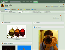 Tablet Screenshot of oliver1634.deviantart.com