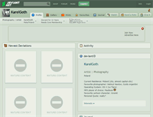 Tablet Screenshot of karelgoth.deviantart.com