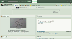 Desktop Screenshot of moonlightwolf77.deviantart.com