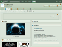 Tablet Screenshot of drakkinstorm.deviantart.com