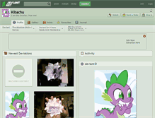 Tablet Screenshot of kibachu.deviantart.com