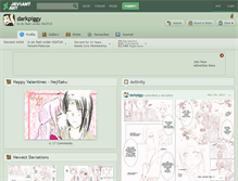 Tablet Screenshot of darkpiggy.deviantart.com