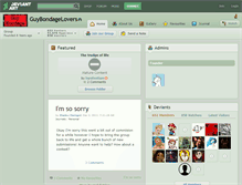 Tablet Screenshot of guybondagelovers.deviantart.com