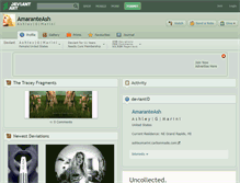 Tablet Screenshot of amaranteash.deviantart.com