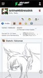 Mobile Screenshot of animemistress666.deviantart.com