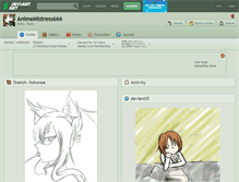 Tablet Screenshot of animemistress666.deviantart.com