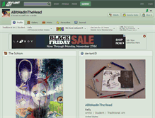 Tablet Screenshot of abitmadinthehead.deviantart.com