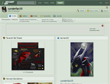 Tablet Screenshot of cynderfan35.deviantart.com