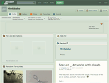 Tablet Screenshot of nimfabebe.deviantart.com