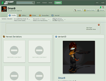 Tablet Screenshot of dmanb.deviantart.com