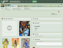 Tablet Screenshot of kimlight.deviantart.com