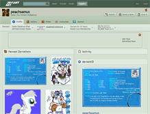Tablet Screenshot of peachsamus.deviantart.com