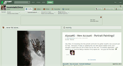 Desktop Screenshot of insomniaticonice.deviantart.com