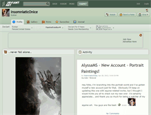 Tablet Screenshot of insomniaticonice.deviantart.com