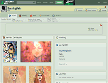 Tablet Screenshot of burningpain.deviantart.com
