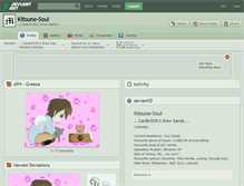 Tablet Screenshot of kitsune-soul.deviantart.com