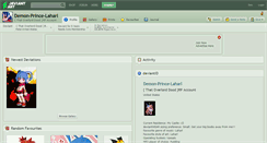 Desktop Screenshot of demon-prince-laharl.deviantart.com