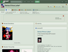 Tablet Screenshot of demon-prince-laharl.deviantart.com