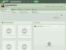 Tablet Screenshot of incubusofthedark.deviantart.com