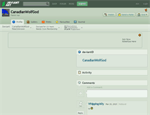 Tablet Screenshot of canadianwolfgod.deviantart.com