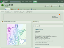 Tablet Screenshot of hanabichild.deviantart.com