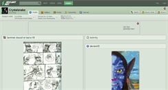 Desktop Screenshot of crystalsnake.deviantart.com
