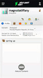 Mobile Screenshot of magnoliatiffany.deviantart.com
