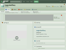 Tablet Screenshot of magnoliatiffany.deviantart.com