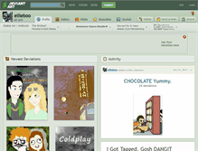 Tablet Screenshot of ellieboo.deviantart.com