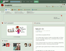 Tablet Screenshot of invaderkel.deviantart.com