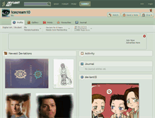 Tablet Screenshot of icecream10.deviantart.com