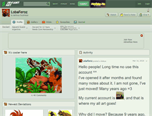 Tablet Screenshot of lobaferoz.deviantart.com