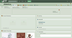Desktop Screenshot of bigballofuzz.deviantart.com