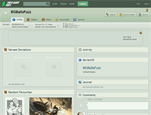 Tablet Screenshot of bigballofuzz.deviantart.com
