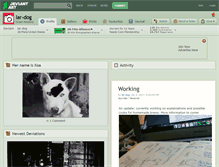 Tablet Screenshot of lar-dog.deviantart.com