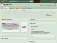 Tablet Screenshot of echizen-nee.deviantart.com