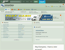 Tablet Screenshot of animeinflator.deviantart.com