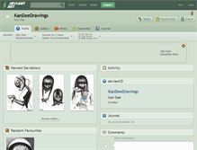 Tablet Screenshot of kandeedrawings.deviantart.com