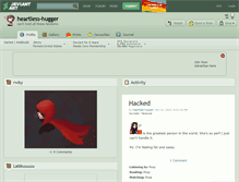 Tablet Screenshot of heartless-hugger.deviantart.com