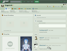 Tablet Screenshot of dragoniroh.deviantart.com