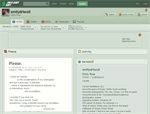 Tablet Screenshot of emilydriscoll.deviantart.com