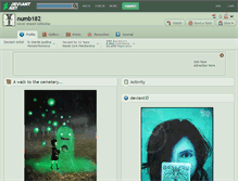 Tablet Screenshot of numb182.deviantart.com