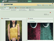 Tablet Screenshot of humansabotage.deviantart.com
