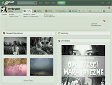 Tablet Screenshot of mydespair.deviantart.com