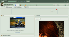Desktop Screenshot of just-wanna-harley.deviantart.com